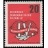 Alemania Oriental 311 1957 4º Congreso mundial de sindicatos obreros Leipzig MH