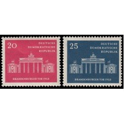 Alemania Oriental 380/81 1958 10 aniv. del municipio de Berlín-Este MNH Alemania Oriental 380/81 1958 10 aniv. del municipio de Berlín-Este MNH