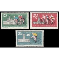 Alemania Oriental 599/01 1962 15º Carrera internacional por la paz MNH