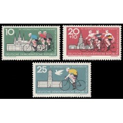 Alemania Oriental 599/01 1962 15º Carrera internacional por la paz MNH Alemania Oriental 599/01 1962 15º Carrera internacional por la paz MNH