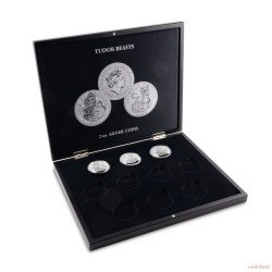 Leuchtturm 368022 Estuches VOLTERRA para 10 monedas de plata de 2 onzas «Tudor Beasts» Leuchtturm 368022 Estuches VOLTERRA para 10 monedas de plata de 2 onzas «Tudor Beasts»