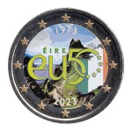 Irlanda 2023 2 € euros conmemorativos Color Europa 50 años