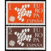 España Spain 1371/72 1961 Europa CEPT MNH