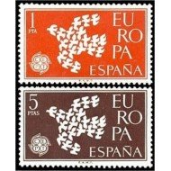 España Spain 1371/72 1961 Europa CEPT MNH
