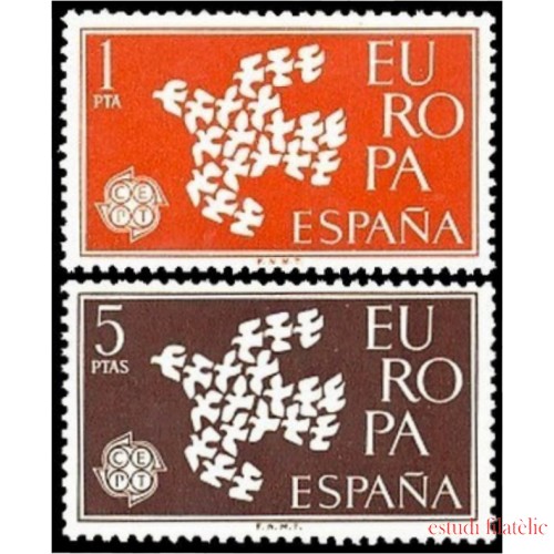 España Spain 1371/72 1961 Europa CEPT MNH