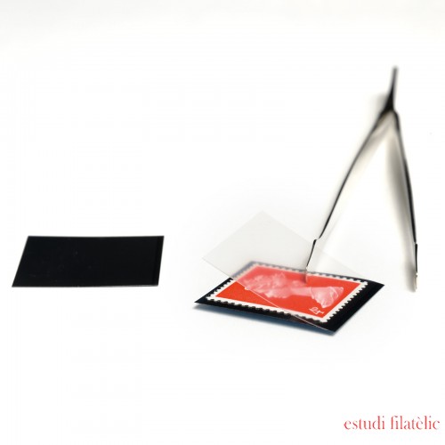 Leuchtturm 368683 HAWID-Estuches 32x31 mm, fondo negro Leuchtturm 368683 HAWID-Estuches 32x31 mm, fondo negro