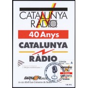 España 2023 Tarjeta 40 Anys Catalunya Radio matasello especial
