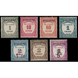 Andorra Francesa Tasas 9/15 1931/32 MNH Andorra Francesa Tasas 9/15 1931/32 MNH