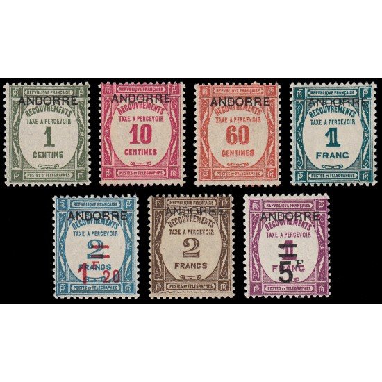 Andorra Francesa Tasas 9/15 1931/32 MNH Andorra Francesa Tasas 9/15 1931/32 MNH