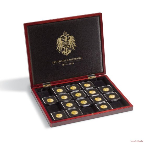 Leuchtturm 365366 Estuche VOLTERRA para 20 QUADRUM capsulas „Deutsches Kaiserreich
