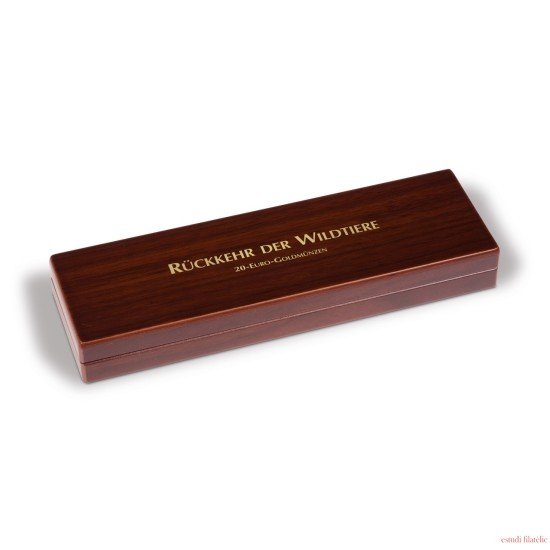 Leuchtturm 366791 Estuche VOLTERRA 6 monedas en caps. de 20€ oro alem.„El retorno de los animales salvajes Leuchtturm 366791 Estuche VOLTERRA 6 monedas en caps. de 20€ oro alem.„El retorno de los animales salvajes