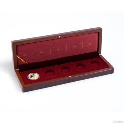 Leuchtturm 367365 Estuche VOLTERRA p. 5 monedas de oro alemanas de 50 € “Deutsches Handwerk” en cápsula