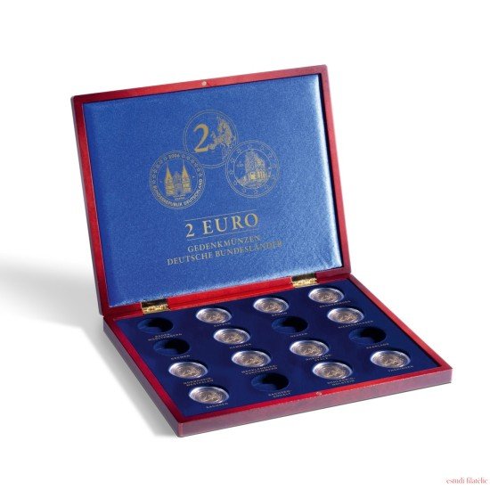 Leuchtturm 367368 Estuche para monedas VOLTERRA, para 16 monedas 2 € Landes alemanes en cápsula Leuchtturm 367368 Estuche para monedas VOLTERRA, para 16 monedas 2 € Landes alemanes en cápsula