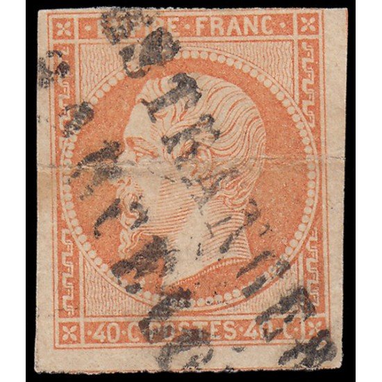 France Francia 16b 1853 Napoleón III Usado France Francia 16b 1853 Napoleón III Usado