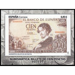 España Spain 5672 2023 Numismática Billete de cien pesetas multicolor MNH España Spain 5672 2023 Numismática Billete de cien pesetas multicolor MNH
