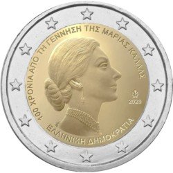 Grecia 2023 2 € euros conmemorativos Maria Callas Grecia 2023 2 € euros conmemorativos Maria Callas