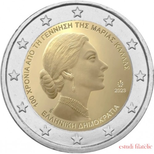 Grecia 2023 2 € euros conmemorativos Maria Callas
