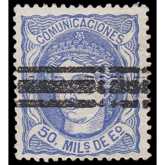 España Spain Barrados 107 1870 Alegoría Comunicaciones