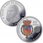 España 2023 40 Euros de plata  Princesa Leonor 