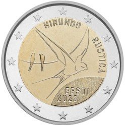 Estonia 2023 2 € euros conmemorativos Golondrina Estonia 2023 2 € euros conmemorativos Golondrina