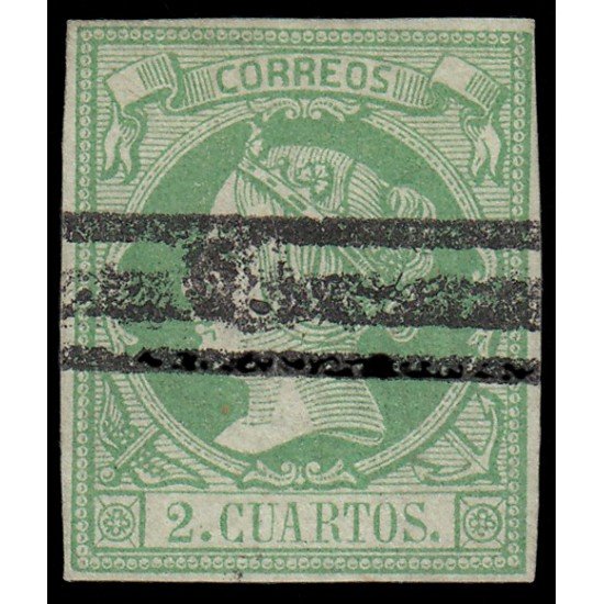 España Spain Barrados 51 1860-61 Isabel II