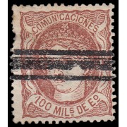 España Spain Barrados 108 1870 Alegoría Comunicaciones