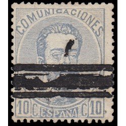 España Spain Barrados 121 1872-73 10 ctvs Comunicaciones España Spain Barrados 121 1872-73 10 ctvs Comunicaciones