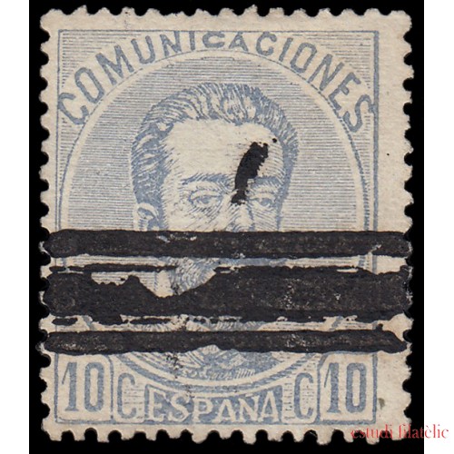 España Spain Barrados 121 1872-73 10 ctvs Comunicaciones 