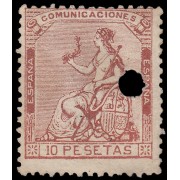 España Spain Telégrafos 140T 1873 Alegoría MH