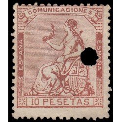 España Spain Telégrafos 140T 1873 Alegoría MH España Spain Telégrafos 140T 1873 Alegoría MH