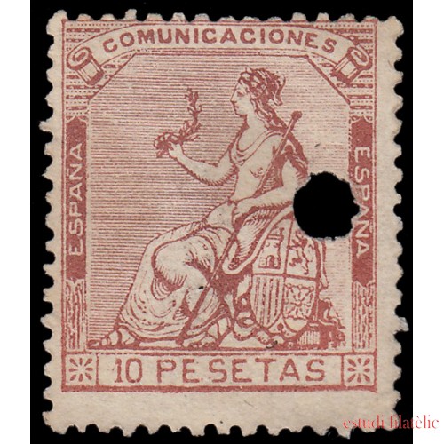 España Spain Telégrafos 140T 1873 Alegoría MH