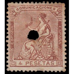 España Spain Telégrafos 139T 1873 Alegoría MH España Spain Telégrafos 139T 1873 Alegoría MH