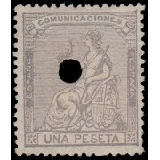 España Spain Telégrafos 138T 1873 Alegoría MH