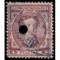 España Spain Telégrafos 181T 1876 Usados España Spain Telégrafos 181T 1876 Usados