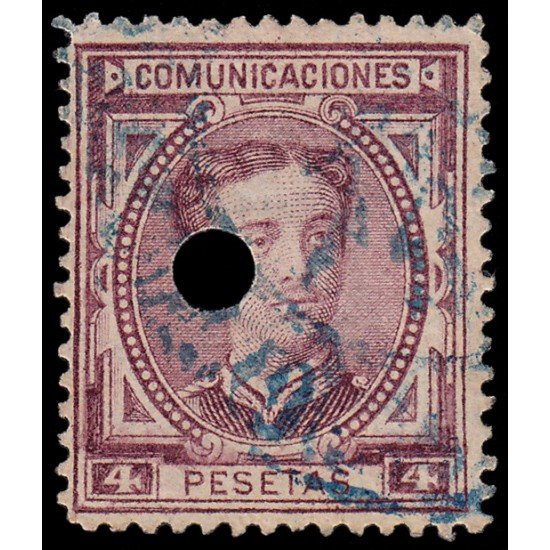 España Spain Telégrafos 181T 1876 Usados España Spain Telégrafos 181T 1876 Usados
