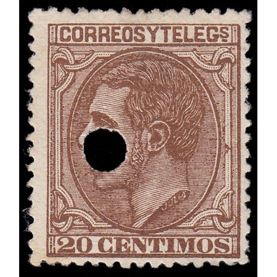 España Spain Telégrafos 203T 1879 MH España Spain Telégrafos 203T 1879 MH