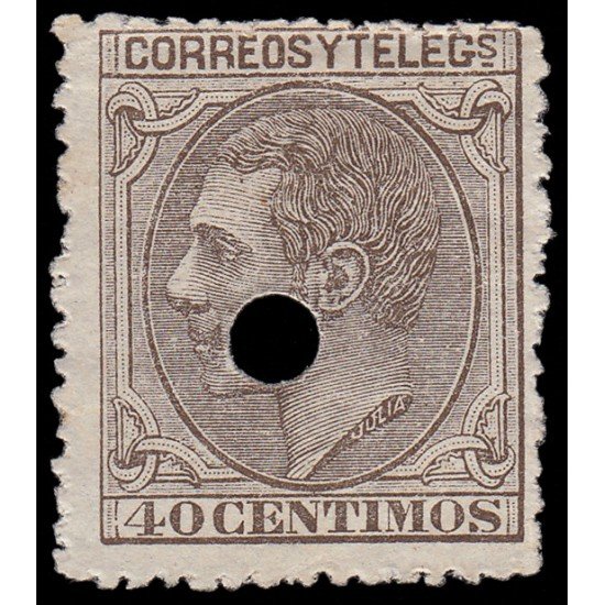 España Spain Telégrafos 205T 1879 MH España Spain Telégrafos 205T 1879 MH