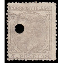 España Spain Telégrafos 208T 1879 usados España Spain Telégrafos 208T 1879 usados