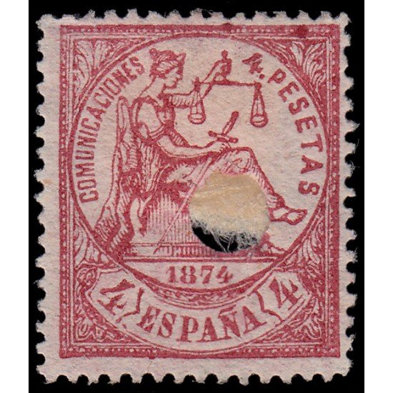 España Spain Telégrafos 151T 1874 Comunicaciones MH España Spain Telégrafos 151T 1874 Comunicaciones MH