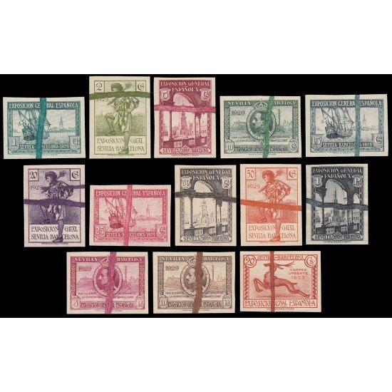 España Spain Variedad 434/47pr 1929 Pro Exposiciones de Sevilla y Barcelona España Spain Variedad 434/47pr 1929 Pro Exposiciones de Sevilla y Barcelona