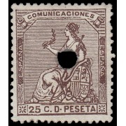 España Spain Telégrafos 135T 1873