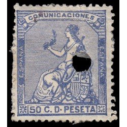 España Spain Telégrafos 137T 1873 España Spain Telégrafos 137T 1873