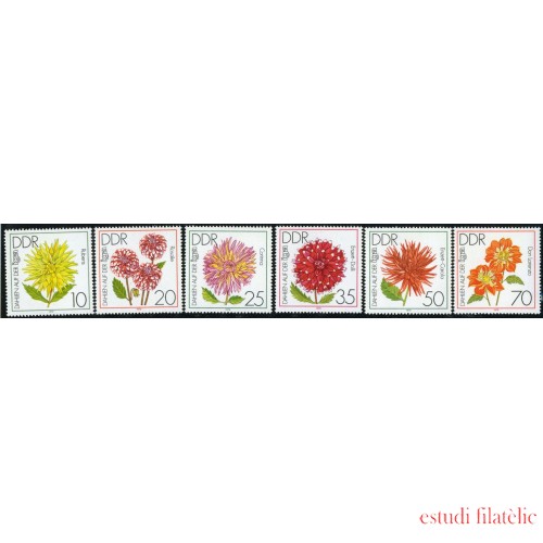 Alemania Oriental DDR Germany Nº 2100/05  1979 Exp. de Dalias en Erfurt Lujo