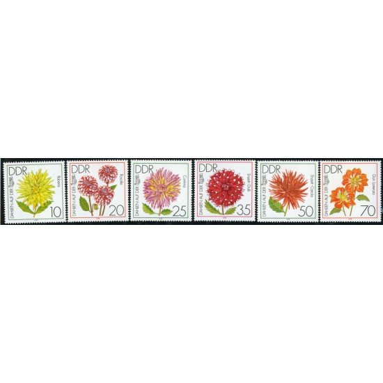 Alemania Oriental DDR Germany Nº 2100/05  1979 Exp. de Dalias en Erfurt Lujo