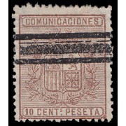 España Spain Barrados 153 1874 Alegoría Comunicaciones 