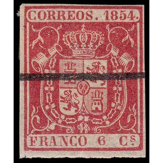 España Spain Barrados 24 1854 Escudo de España España Spain Barrados 24 1854 Escudo de España