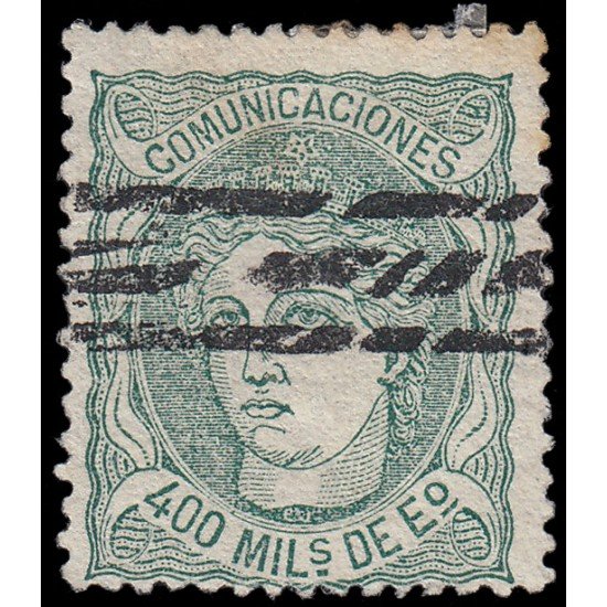 España Spain Barrados 110 1870 Alegoría Comunicaciones España Spain Barrados 110 1870 Alegoría Comunicaciones
