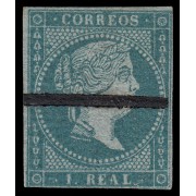 España Spain Barrados 41 1855 Isabel II