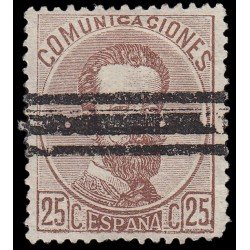 España Spain Barrados 124 1872-73 Reinado de Amadeo I España Spain Barrados 124 1872-73 Reinado de Amadeo I