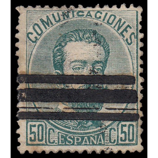 España Spain Barrados 126 1872-73 Reinado de Amadeo I